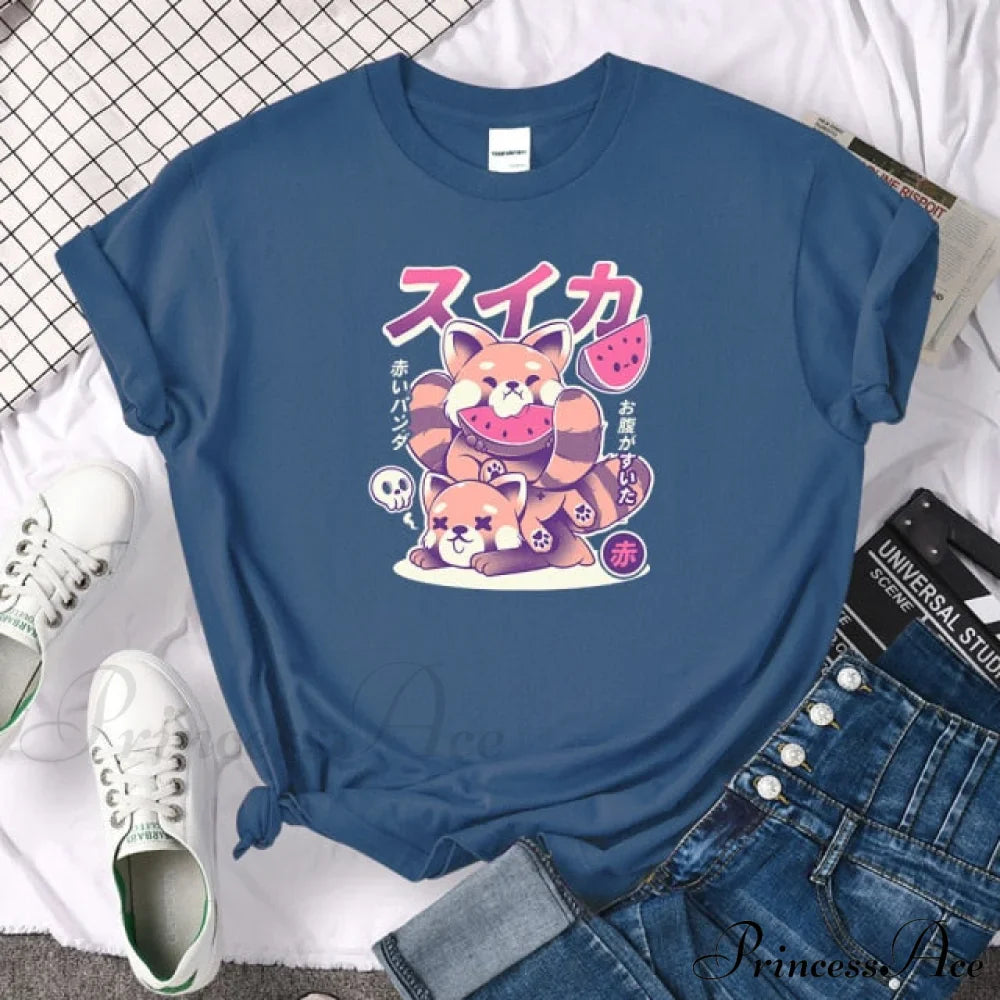 Oversize Fashion Clothing Funny Korean Style T-Shirts image 32