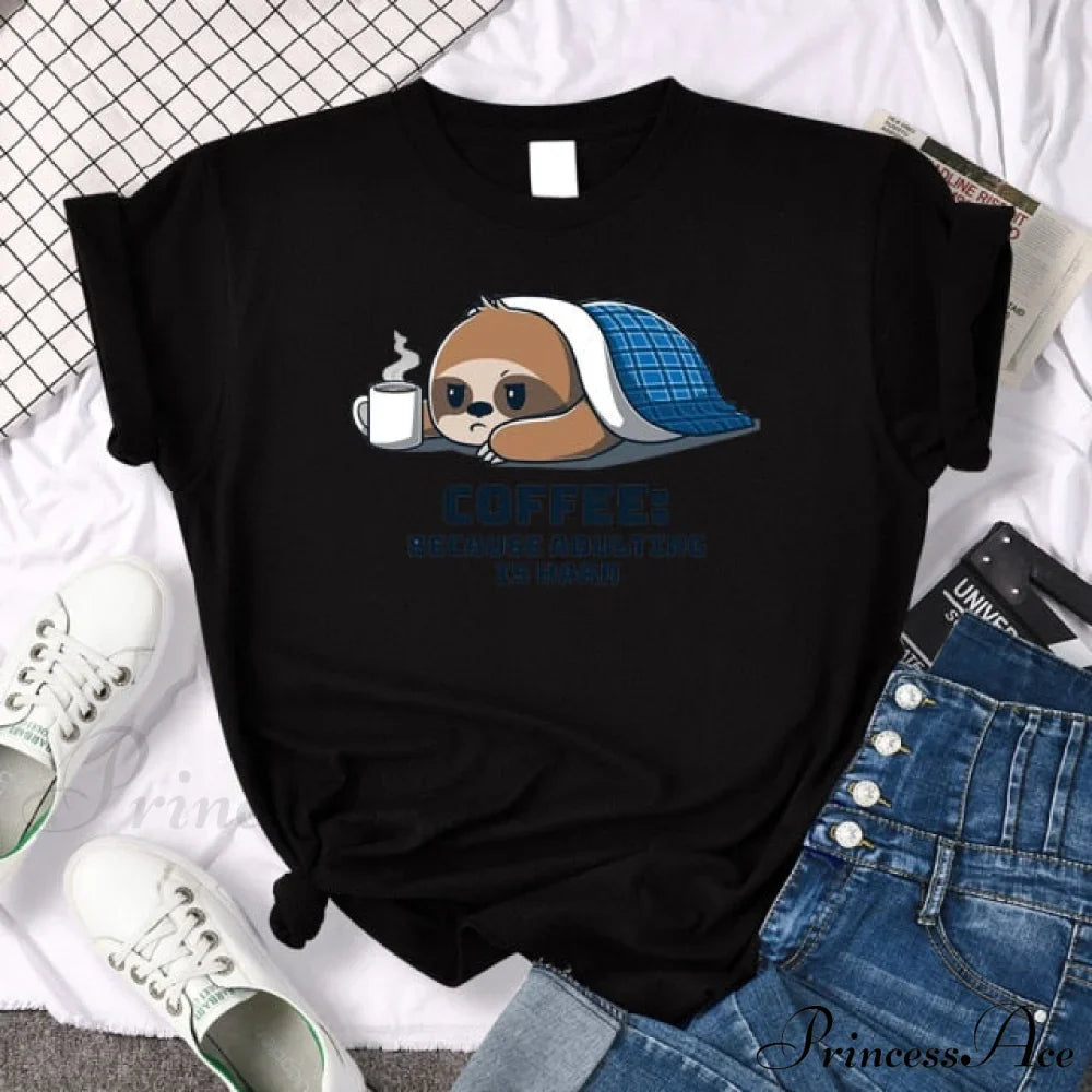 Oversize Fashion Clothing Funny Korean Style T-Shirts image 5