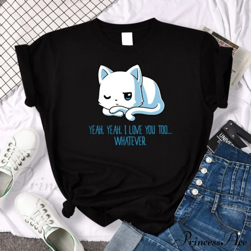 Oversize Fashion Clothing Funny Korean Style T-Shirts image 27