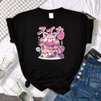 Oversize Fashion Clothing Funny Korean Style T-Shirts image 11