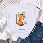Oversize Fashion Clothing Funny Korean Style T-Shirts image 7
