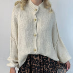 Oversized Button Down Chunky Knit Cardigan image 6