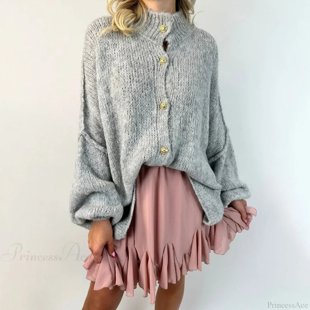 Oversized Button Down Chunky Knit Cardigan image 5