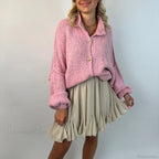Oversized Button Down Chunky Knit Cardigan image 3