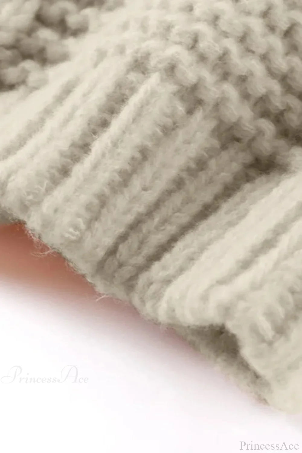Oversized Cable Knit Crew Neck Sweater image 7