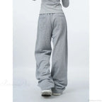 Oversized Gray Y2K Women Sweatpants Pants image 3