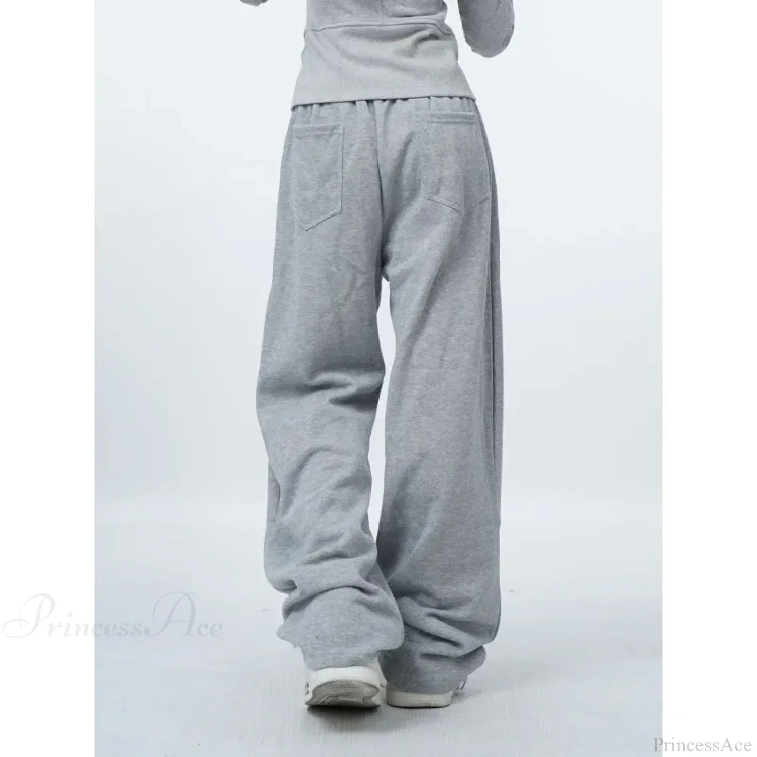 Oversized Gray Y2K Women Sweatpants Pants image 3