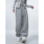 Oversized Gray Y2K Women Sweatpants Pants image 4
