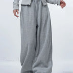 Oversized Gray Y2K Women Sweatpants Pants image 5
