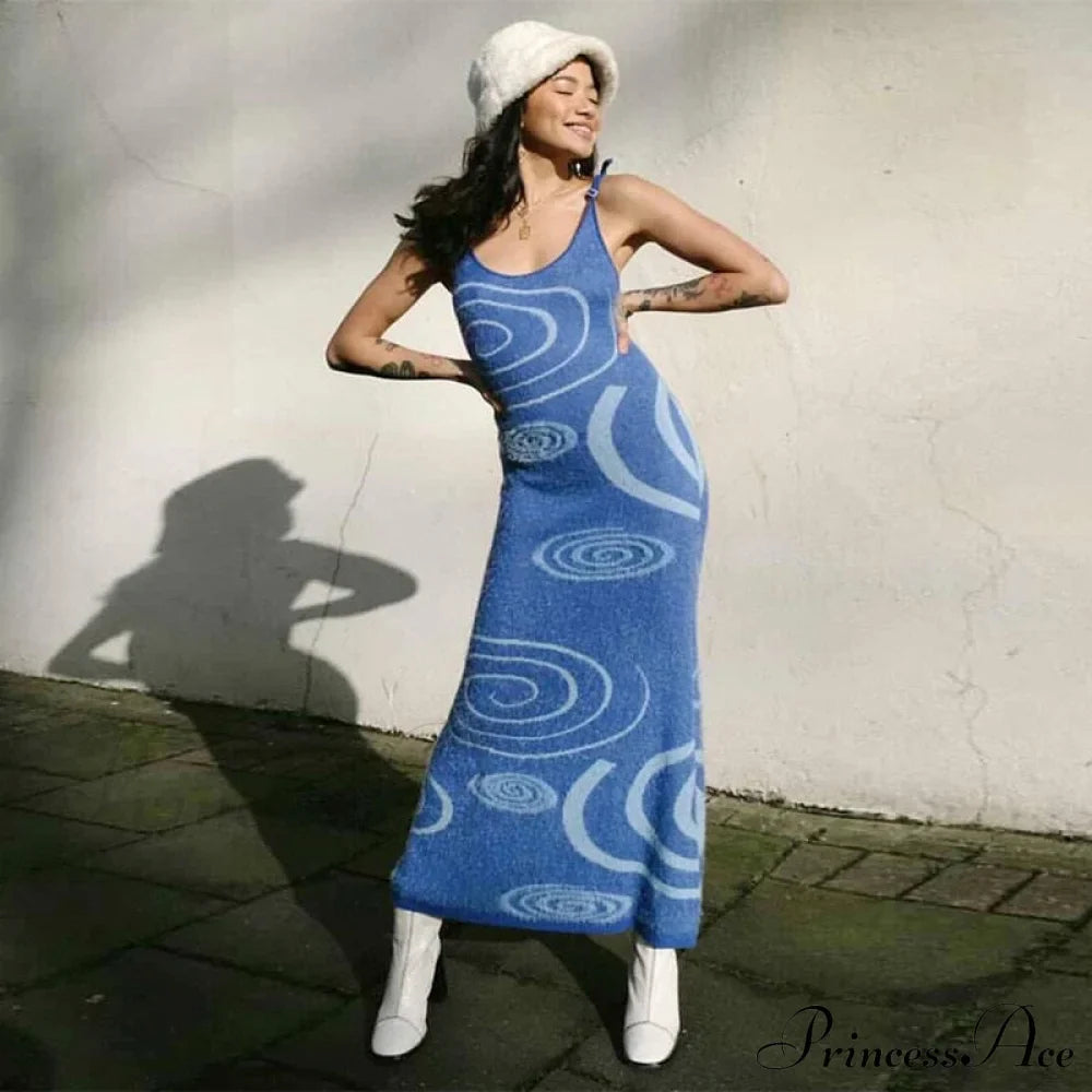 Paisley Vintage Spaghetti Fashion - Y2K Bodycon Strap Gown Coastal Party Green Vestido image 2