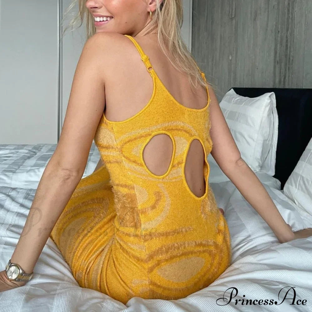 Paisley Vintage Spaghetti Fashion - Y2K Bodycon Strap Gown Coastal Party Green Vestido image 5