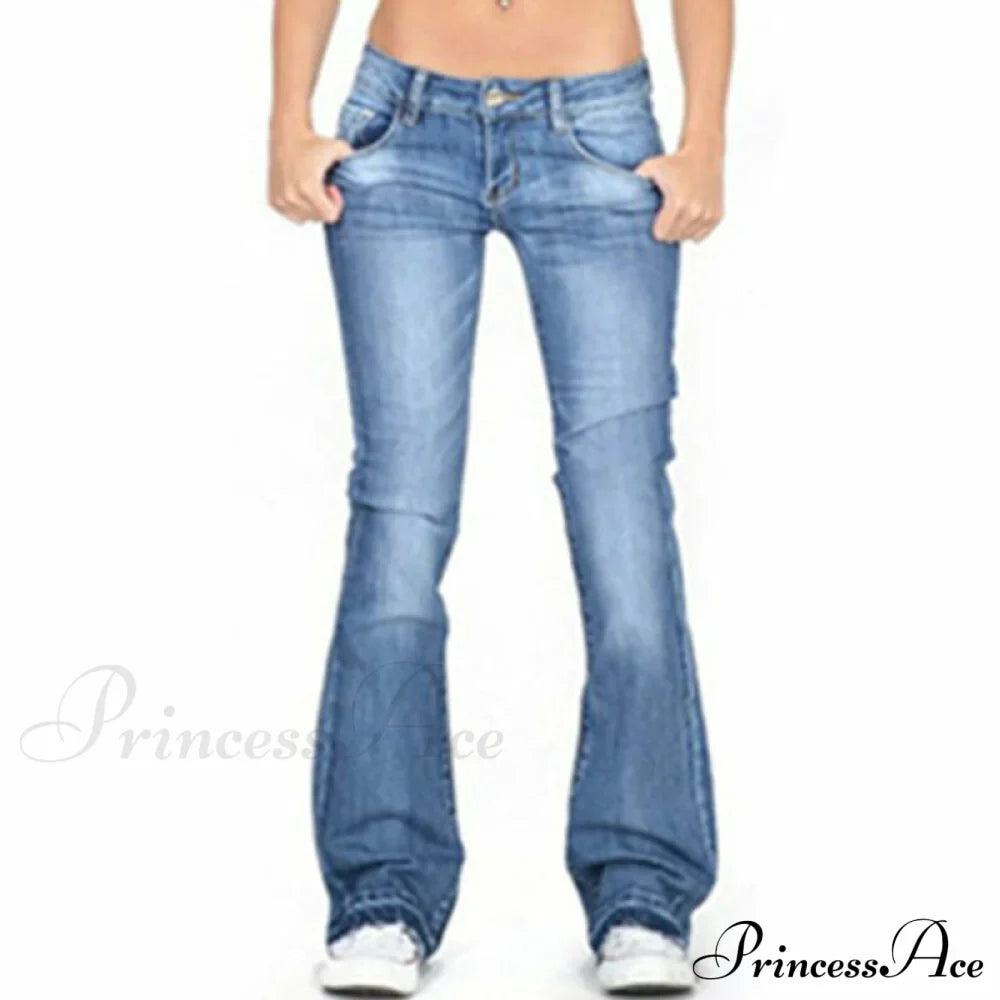 Low Rise Stretch Flared Jeans image 2