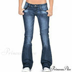 Low Rise Stretch Flared Jeans image 3