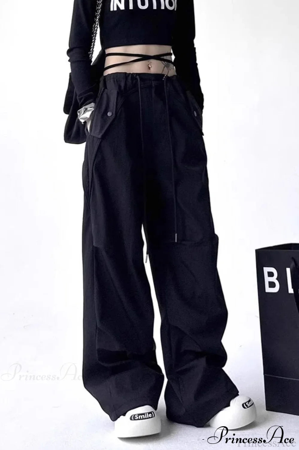 Parachute Wide-Leg Cargo Pants image 8