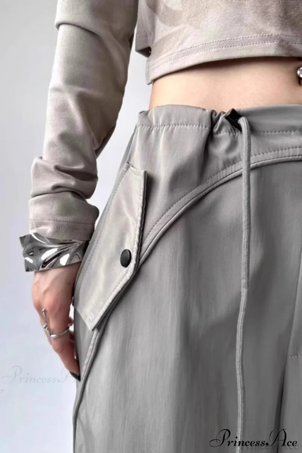 Parachute Wide-Leg Cargo Pants image 5