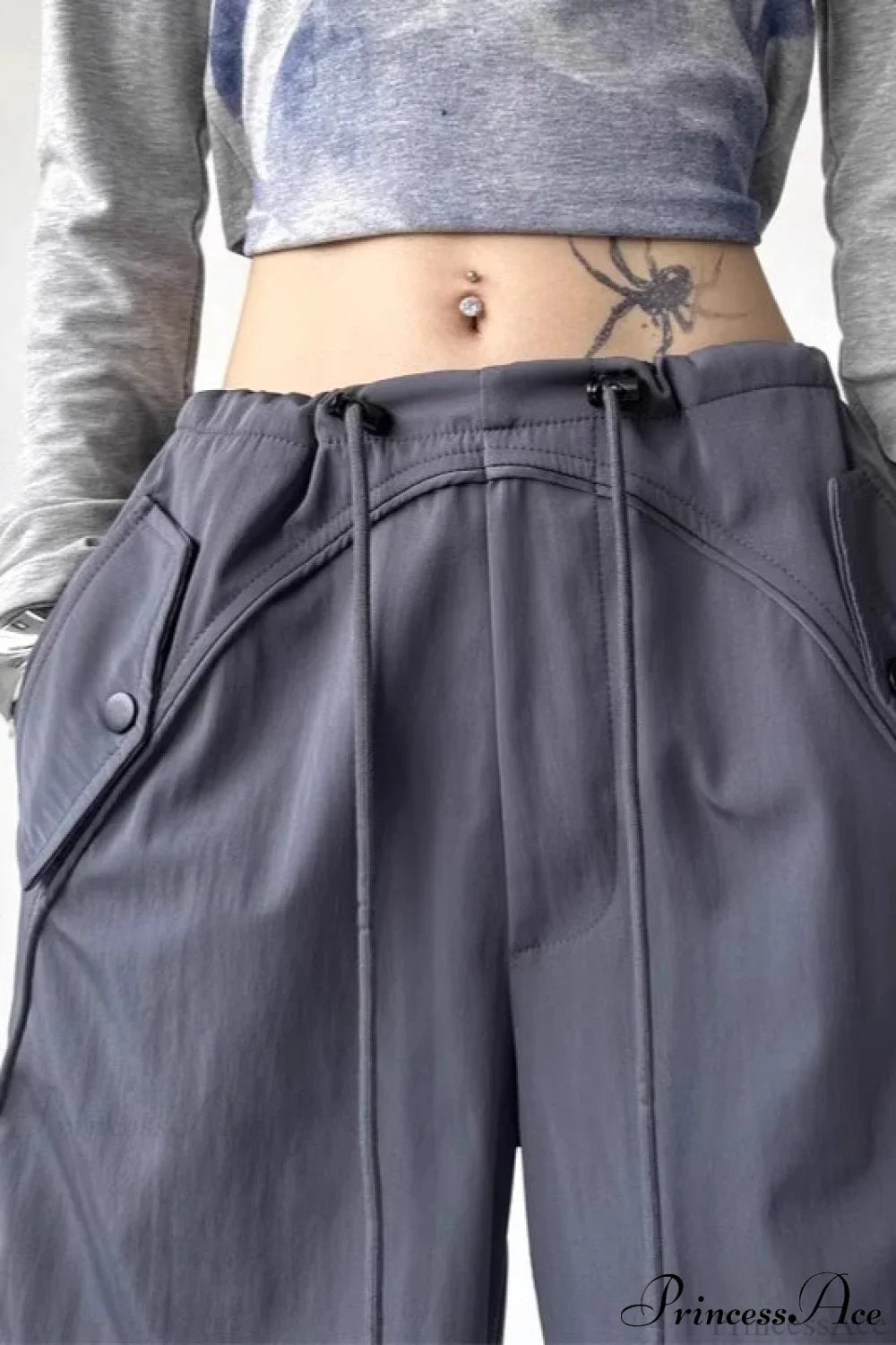 Parachute Wide-Leg Cargo Pants image 2