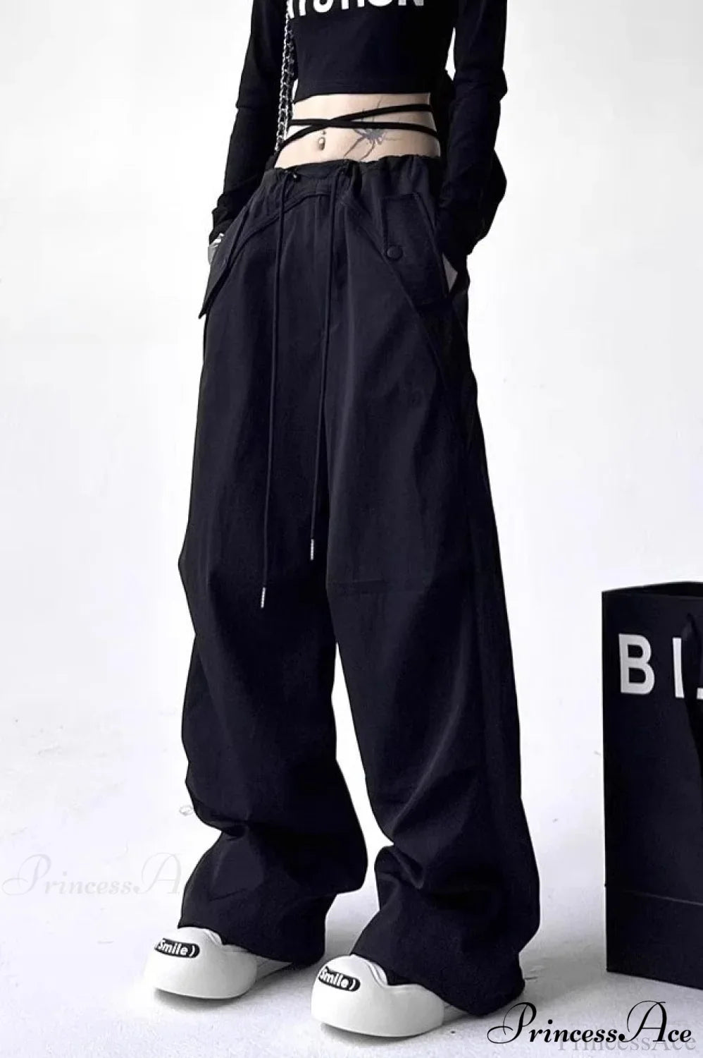 Parachute Wide-Leg Cargo Pants image 7