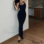 Party Fashion Bandage Sleeveless Backless Long Casual Elegant Bodycon Dress image 1