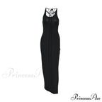 Party Fashion Bandage Sleeveless Backless Long Casual Elegant Bodycon Dress image 5