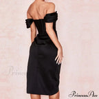 Party Midi Evening Bodycon Cb Women Celebrity Club Gown Gown of House Satin Dress image 7