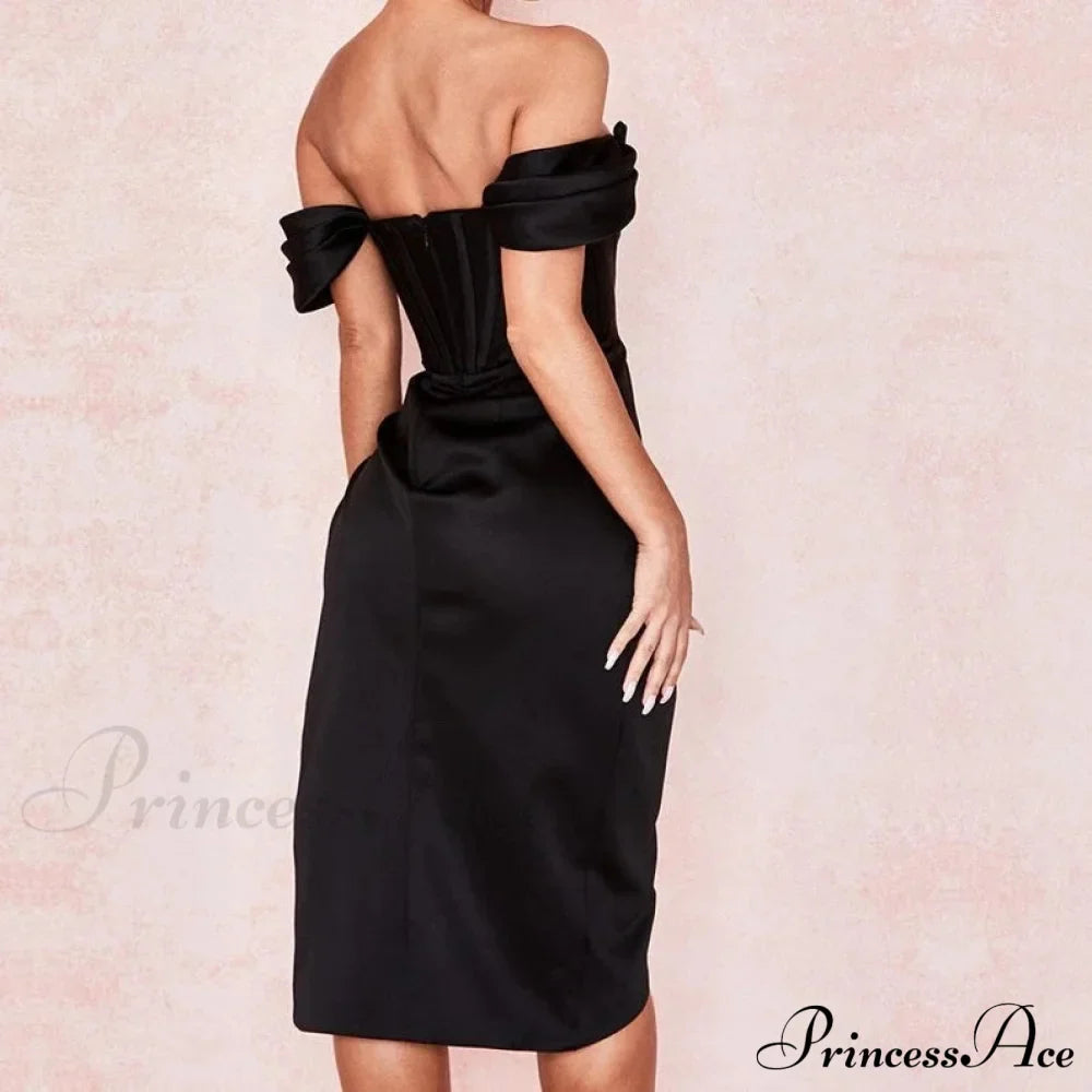 Party Midi Evening Bodycon Cb Women Celebrity Club Gown Gown of House Satin Dress image 7