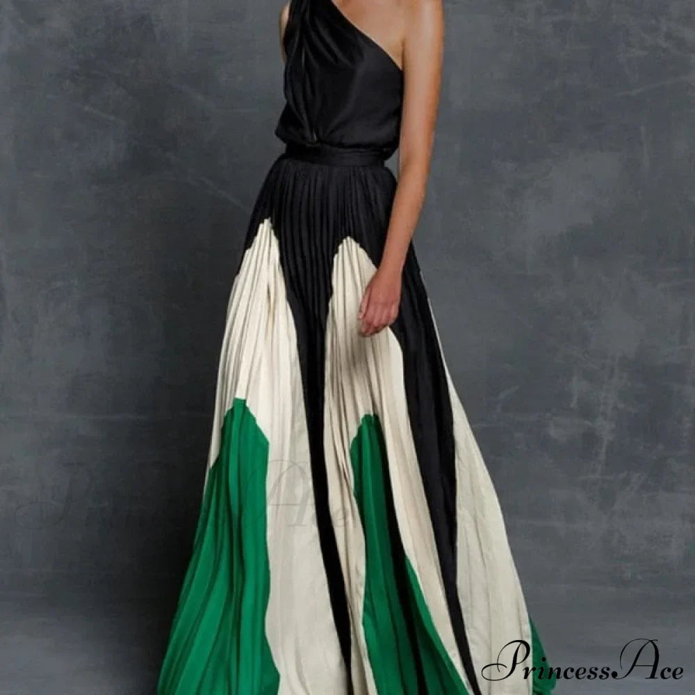 Patchwork Black Club Party High Night One Women's Gown Off - Street Shoulder Dress image 5