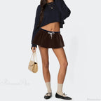 Patchwork Drawstring Beach Skirt image 3