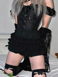 Patchwork Elevated Waist Skirt image 1