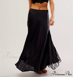 Patchwork Lace Midi Low Waist Summer Skirt image 6