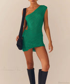 Patchwork Long Sleeve Mini Dress image 4