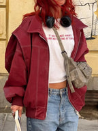 Patchwork PU Leather Short Coat image 4