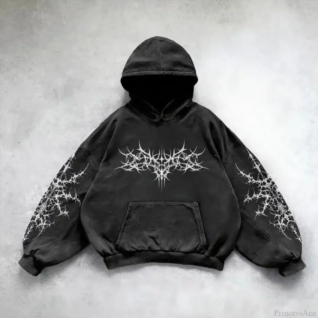 Pattern Printing Casual Hoodie image 5
