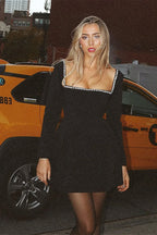 Pearl Square Neck Fitted Sheath Party Dress image 1