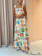Personalized Graffiti Strap Charming Sexy Lace Midi Dress image 2