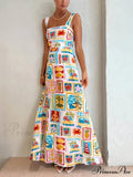 Personalized Graffiti Strap Charming Sexy Lace Midi Dress image 1