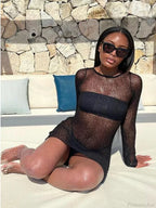 Perspective Long Sleeve Mini Dress image 5