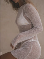 Perspective Long Sleeve Mini Dress image 4
