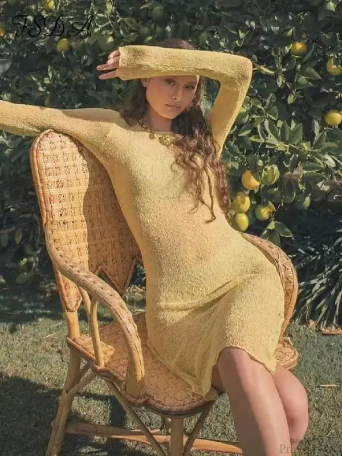 Perspective Long Sleeve Mini Dress image 8