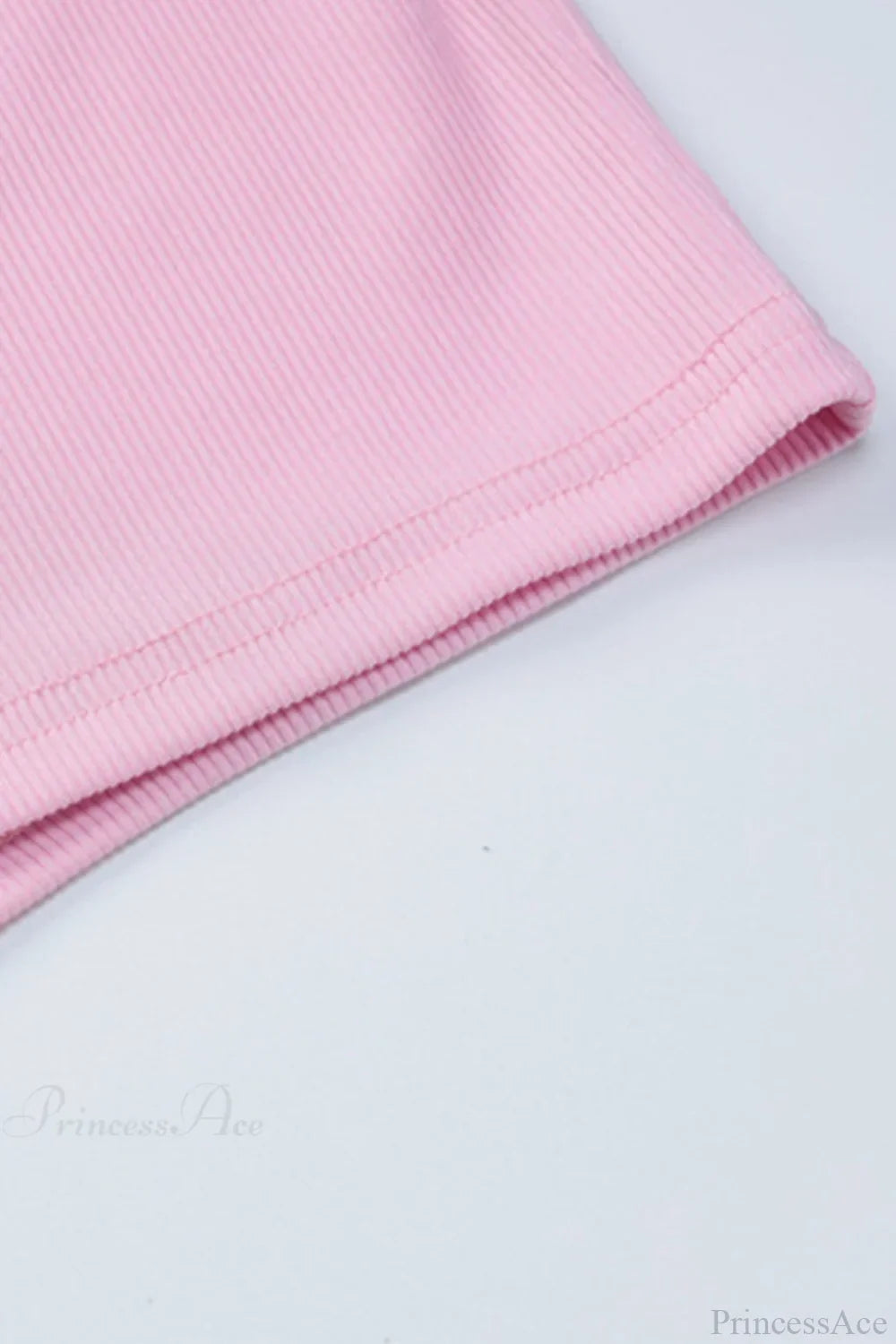 Pink Crisscross Back Rompers with Scoop Neck image 7
