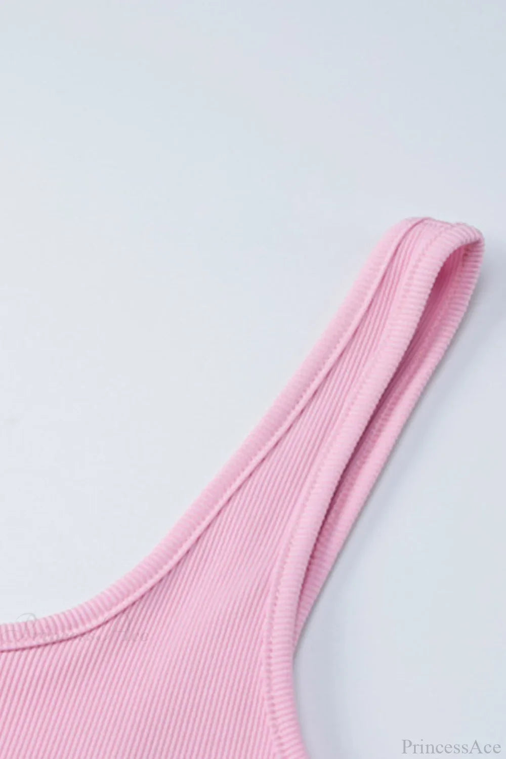 Pink Crisscross Back Rompers with Scoop Neck image 6