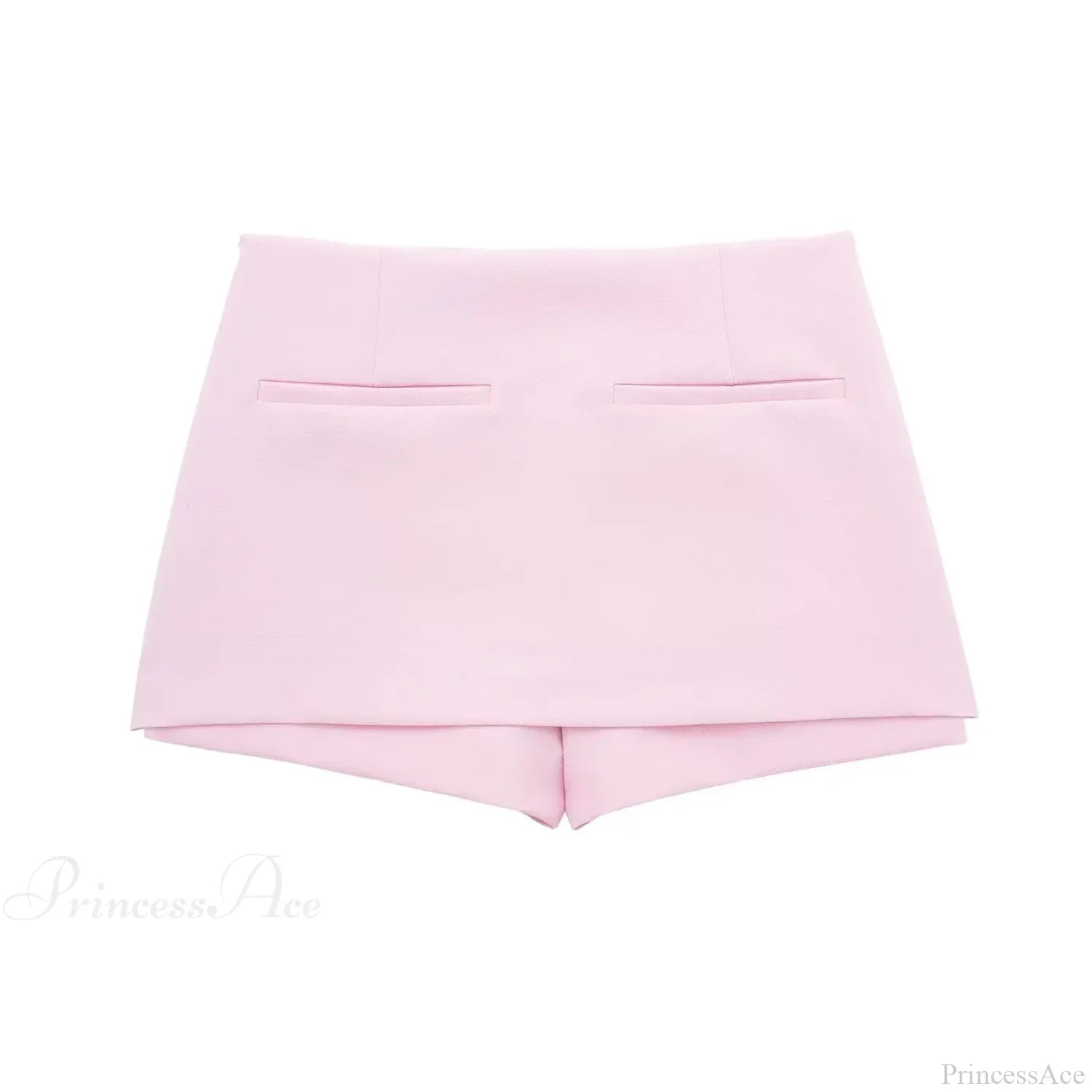 Pink Halter Sleeveless Charming Top And Skort Set image 10
