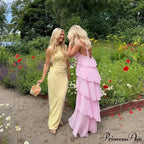 Pink Pleated Stylish Halter Maxi Dress image 10