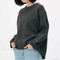 Pink Streetwear O-neck Sweater image 5