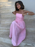 Pink Tube Stylish Maxi Dress image 1