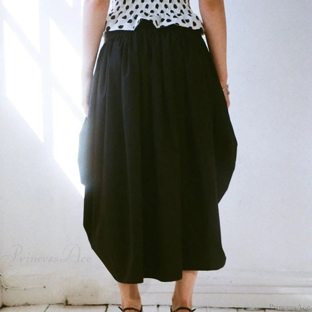 Plaid Drawstring Maxi Skirt image 7