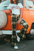 Plaid Flare Fashion Pants image 1