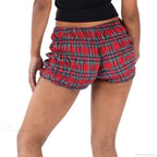 Plaid Frill Tiered Low-Rise Short image 4
