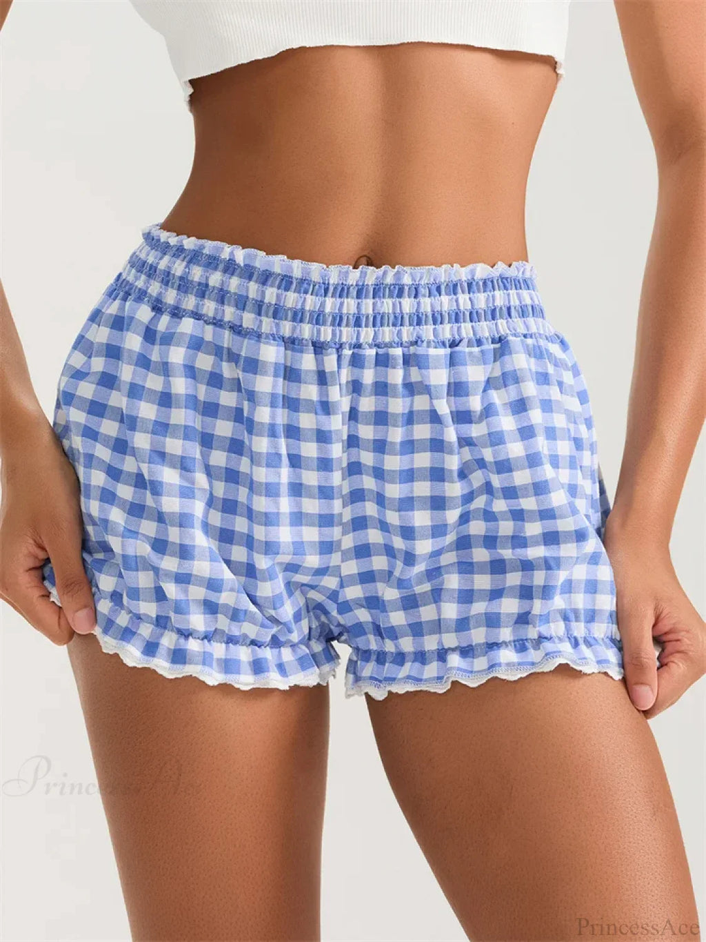 Plaid Lace Ruffle Bloomer Short image 3