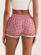 Plaid Lace Ruffle Bloomer Short image 2
