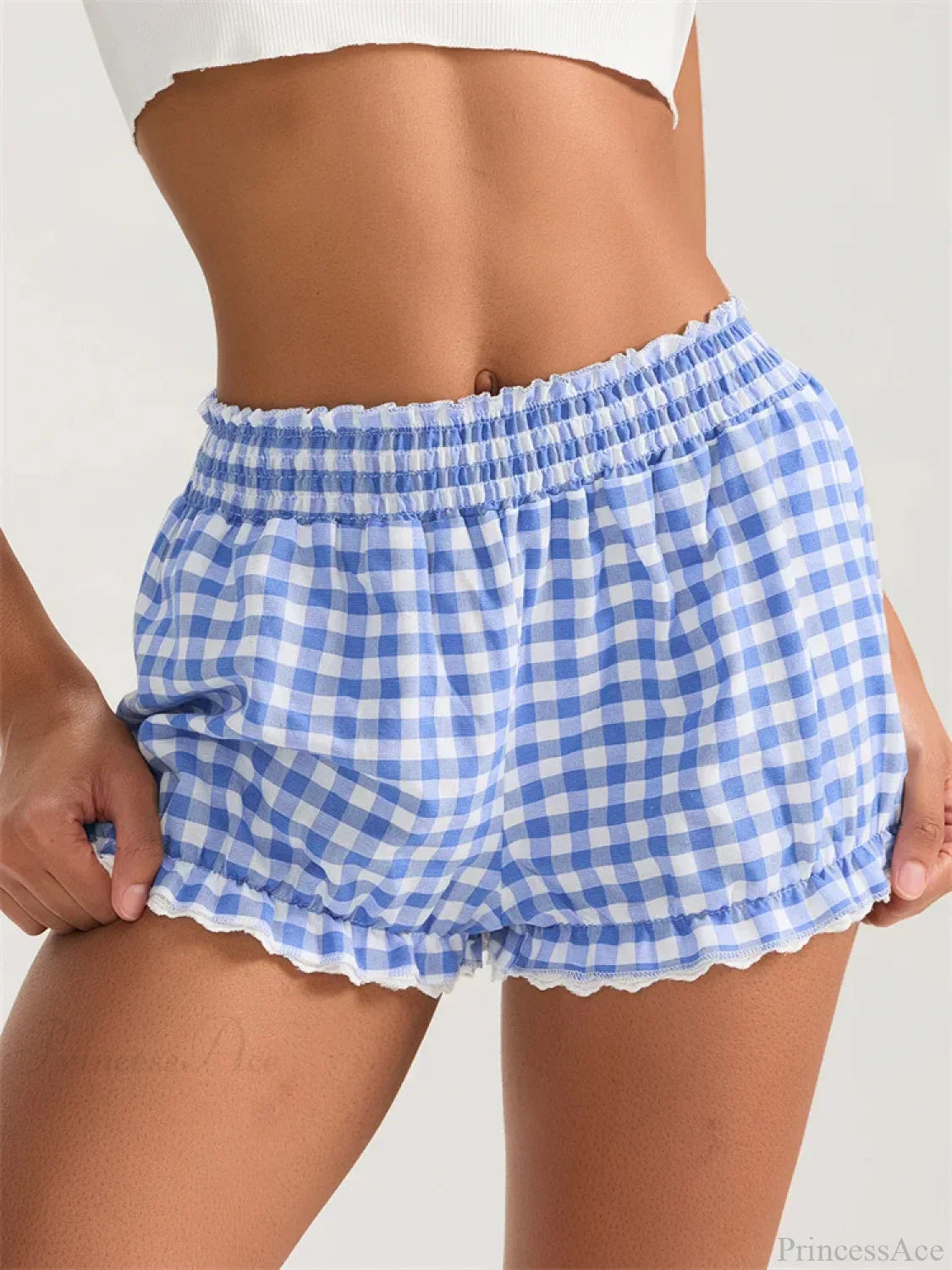 Plaid Lace Ruffle Bloomer Short image 5